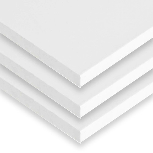 0.984 (1 inch) x 24" x 48" (3 Pack), PVC Expanded Plastic Sheet, White