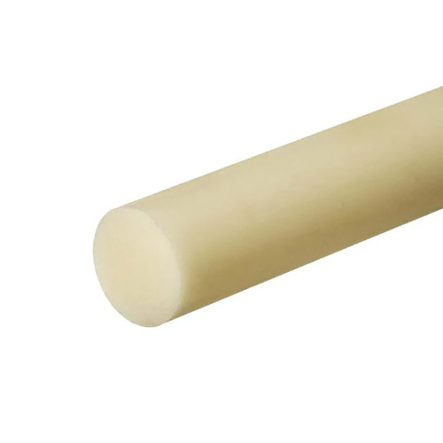 5.500 (5-1/2 inch) x 1 inches, Nylon 6 Cast Round Rod, Natural