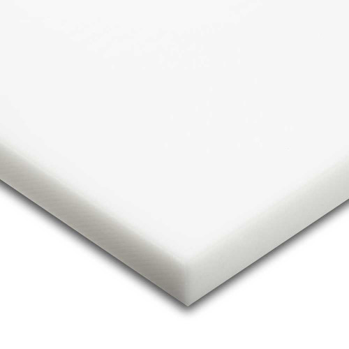 0.625" x 8" x 18", PET-P Plastic Sheet, White