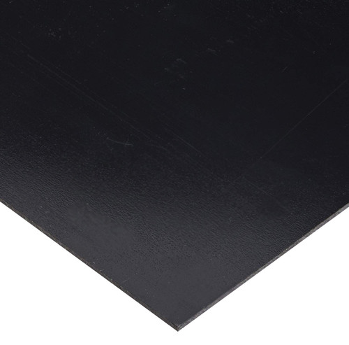 0.047" x 47" x 54", Kydex, Royalite Fire Rated Plastic Sheet, PC Level Haircell, Black