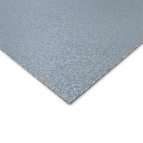0.063" x 48" x 94", Kydex, Royalite Fire Rated Plastic Sheet, P3 Velour Matte, Gray