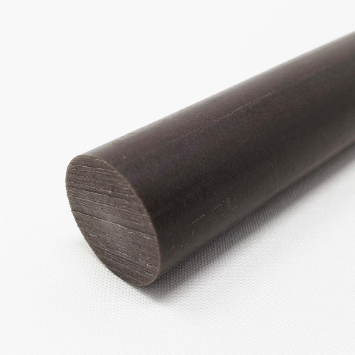 1.000 (1 inch) x 12 inches, Acetal AF Round Rod, Brown