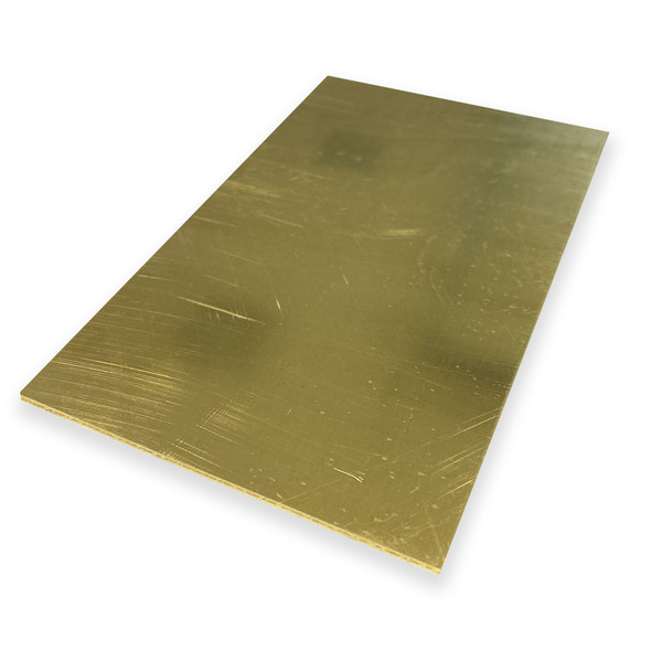 0.093" x 12" x 24", C260-H02 Brass Sheet, Mill Finish