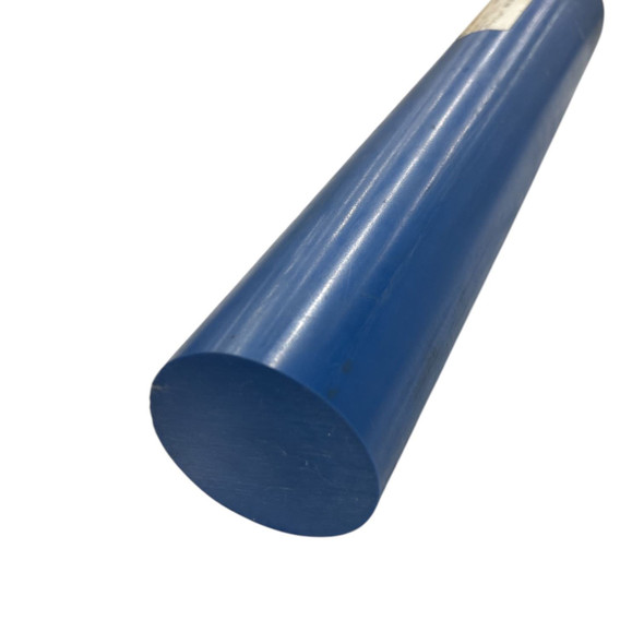 2.250 (2-1/4 inch) x 48 inches, PPSU Radel R-5500 Plastic Round Rod, Blue