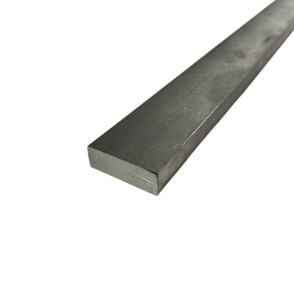 1/2" x 1-1/2" x 12", 303 Stainless Steel True Flat Bar, Cold Finished