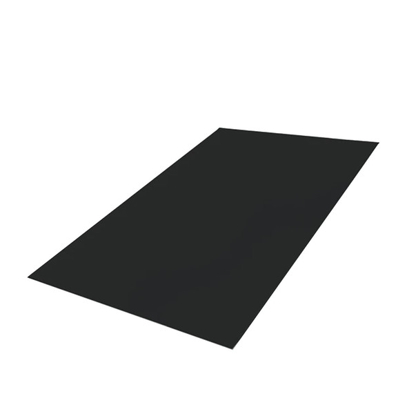 0.020 (25 ga.) x 12" x 24", Painted Steel Sheet, Matte Black