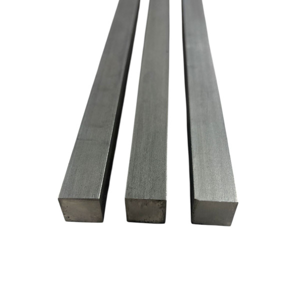 5/8" x 5/8" x 36" (3 Pack), 303 Stainless Steel Square Bar, Cold Finished