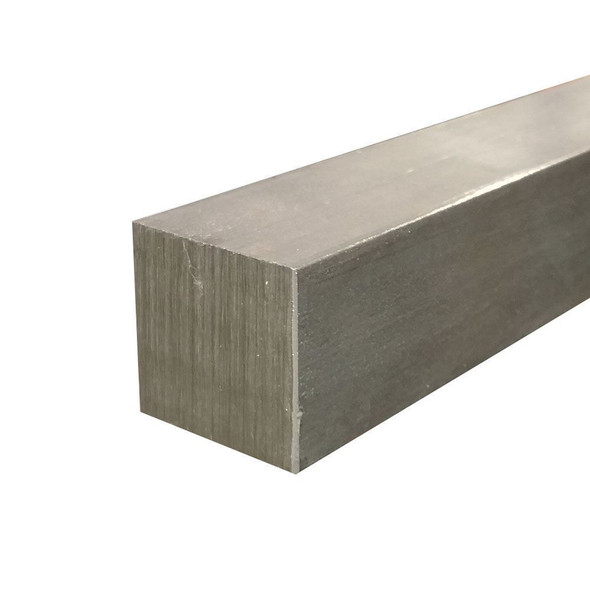 3/8" x 3/8", 304 Stainless Steel Square Bar, Cold Finished
