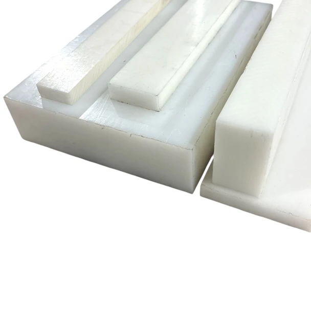 1-1/4" x 3", Acetal POM Plastic Bar, Sheet, Plate, White