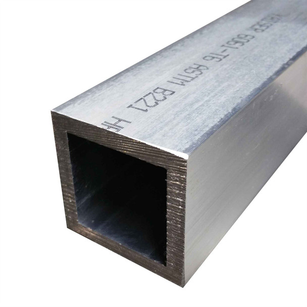 2" x 2", (3/16" W), 6061-T6 Aluminum Square Tube