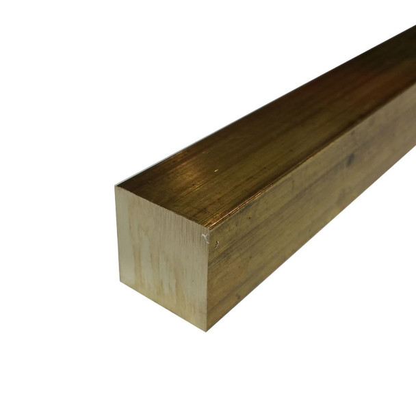 1-3/8" x 1-3/8", C360 Brass Square Bar