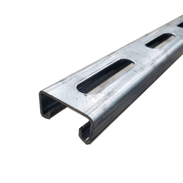 0.812" x 1.625", 60 inches, 14 ga., Galvanized Steel, Long Slotted Strut Channel