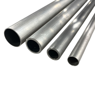 2" OD X 1/8" Wall 6061 T6 Aluminum Round Tube - 24" Long, Seamless, 1.75" ID