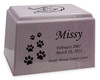 Ascending Cat Paw Prints Granite Promise Pet Cremation Urn