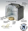 Basketball Cremation Urn - Cultured Marble