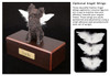 Bronze Angora Cat Figurine - Simply Walnut - 400