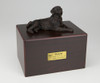 Bronze Golden Retriever Dog Urn - Simply Walnut - 432