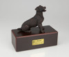 Bronze Jack Russell Terrier Dog Urn - Simply Walnut - 438