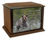 Brown Bear Eternal Reflections Wood Cremation Urn