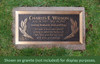 Baseball Batter 2 - Cast Bronze Memorial Cemetery Marker - 4 Sizes