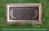 Bowler Woman - Cast Bronze Memorial Cemetery Marker - 4 Sizes