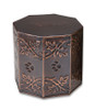 Copper Rainbow Bridge Paw Print Service Urn - 3 Sizes