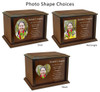 Dedication Custom Photo Wood Cremation Urn