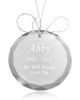 Design Your Own Round Crystal Pet Memorial Ornament