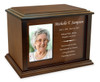 Devotion Rectangle Photo Frame Wood Cremation Urn
