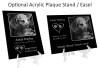 Dog Bone Laser-Engraved Pet Black Granite Memorial Plaque