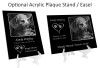 Dog Prints Laser-Engraved Pet Black Granite Memorial Plaque