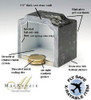 Football Cremation Urn - Cultured Marble