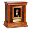 Framed Walnut Hardwood Handcrafted Cremation Urn by WoodMiller