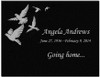 Going Home Doves Laser-Engraved Plaque Black Granite Memorial