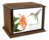 Hummingbird Eternal Reflections Wood Cremation Urn