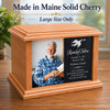 Hydrangea Eternal Reflections Wood Cremation Urn