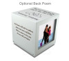 Large Rotating Photo Cube Cremation Urn - 3 Color Choices