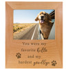 Pet Memorial Red Alder Picture Frame - You were My Favorite Hello and My Hardest Goodbye - 2 Sizes