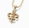 14kt Gold Fleur de Lis Cremation Jewelry