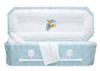 24 Inch Blue Plush Child Casket