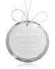 Design Your Own Round Crystal Memorial Ornament