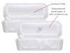 24 Inch White Plush Child Casket