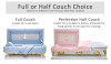 54 Inch Blue Crepe Child Casket