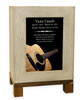 Acoustic Guitar Farmhouse-Modern Whitewashed Finish Wood Cremation Urn