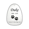 Dog Paw Prints Memorial Wind Chime Cremation Urn with Engraving - Amazing Grace