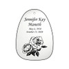 Roses Memorial Wind Chime Cremation Urn with Engraving - Amazing Grace