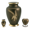 Aria Wheat Brass Keepsake Cremation Urn