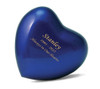 Arielle Sky Blue Heart Keepsake Cremation Urn - Engravable