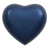 Arielle Sky Blue Heart Keepsake Cremation Urn - Engravable