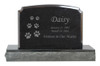 Ascending Cat Prints Pet Upright Grave Marker Black Granite Laser-Engraved Memorial Headstone Design 4